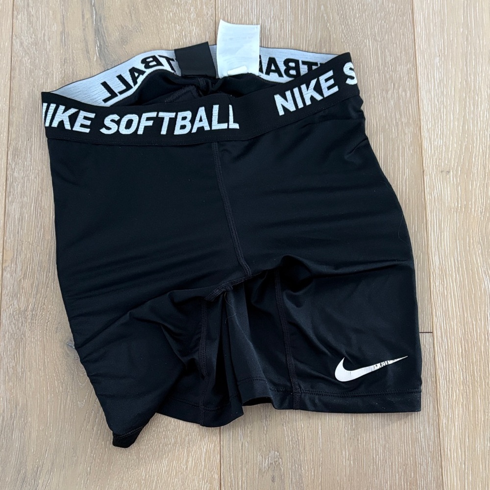Nike Black Softball Compression Sliding Shorts with Pads